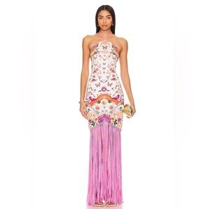 Agua Bendita x Revolve Aliss Fringe Butterfly Dress
